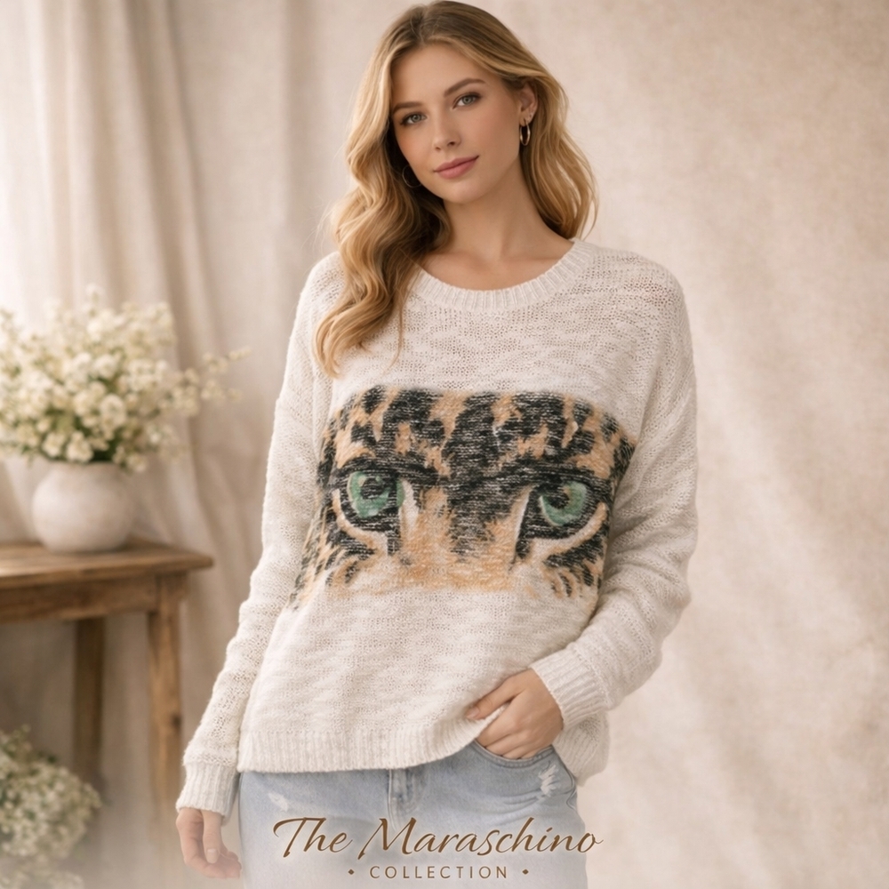 Iris Los Angeles Tiger Eye Sweater | Juniors 2X